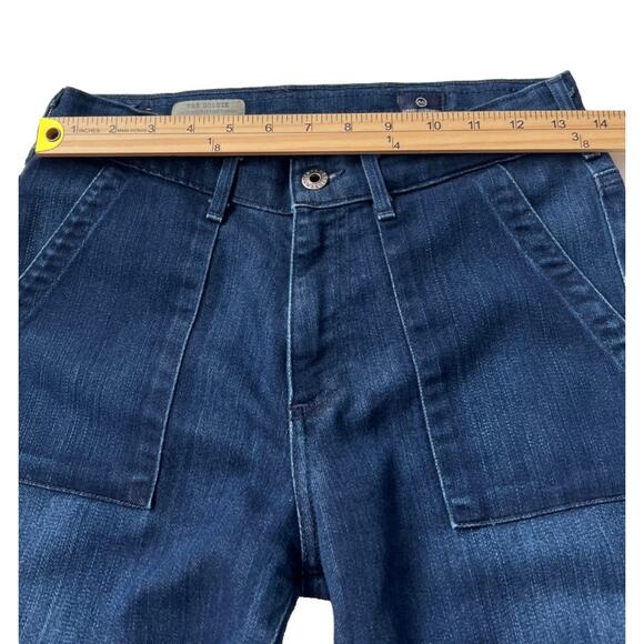 AG Adriano Goldschmied Jeans Womens 27R The Goldie Patch Pocket Bell Bottom Boho - Picture 7 of 13